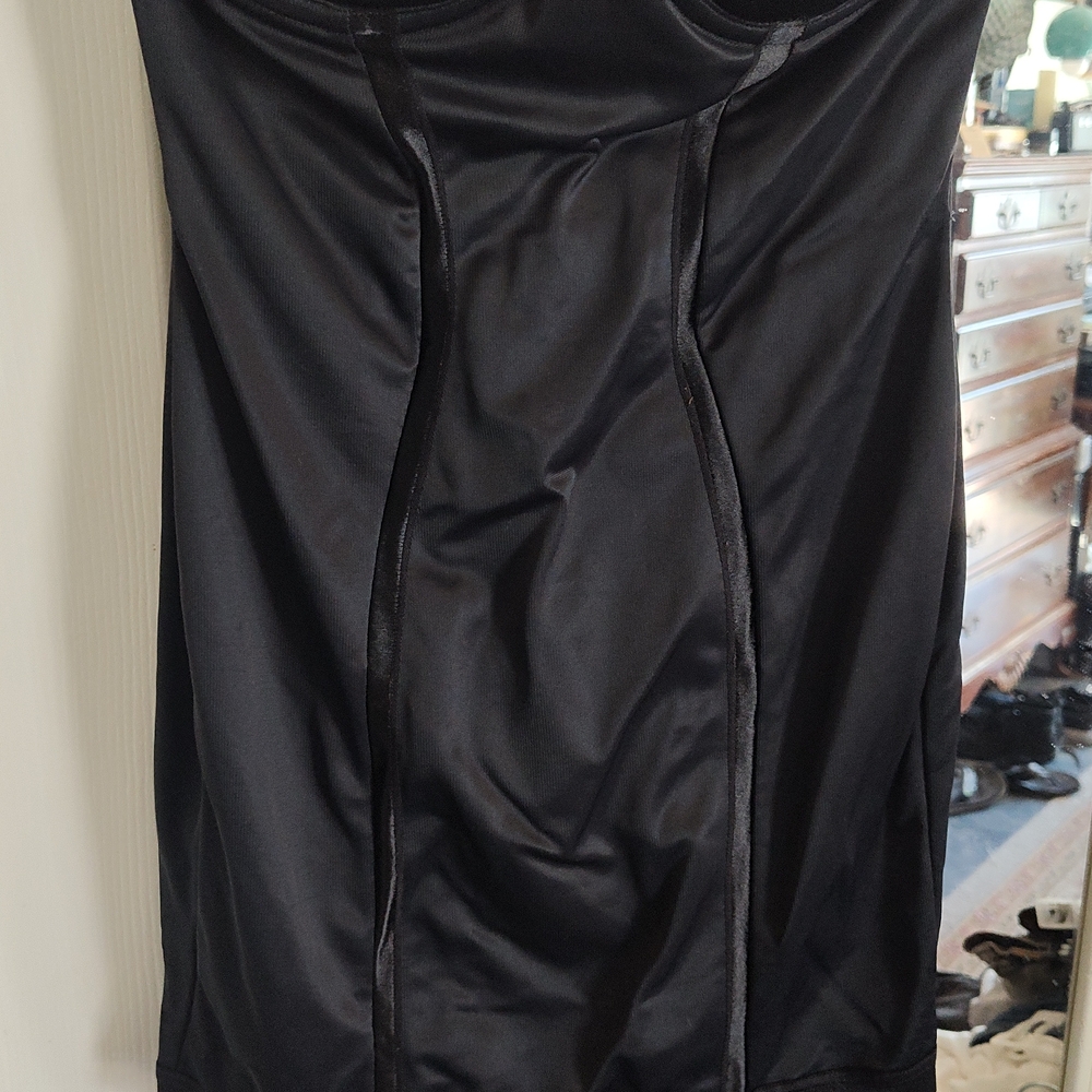 Flexees Black Shapewear Slip Strapless. Straps Are Missing.